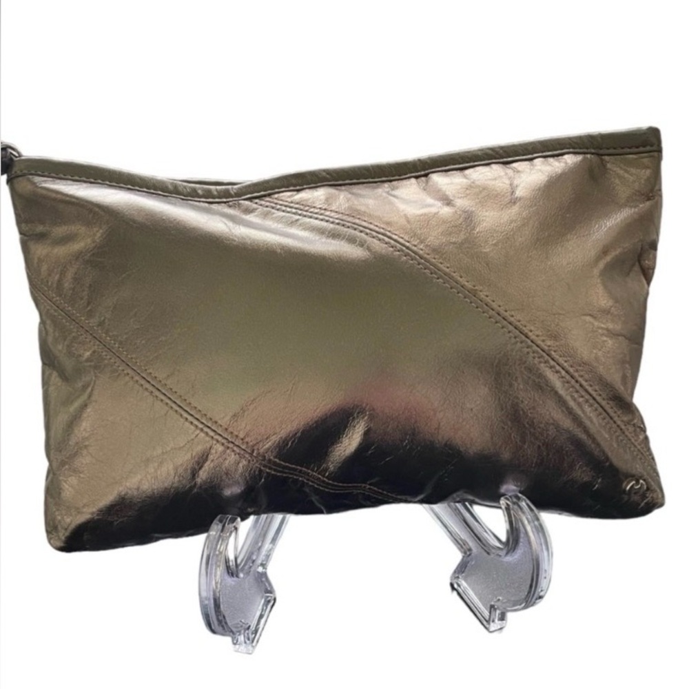 Vintage Halston Gold Metallic Clutch/Wristlet